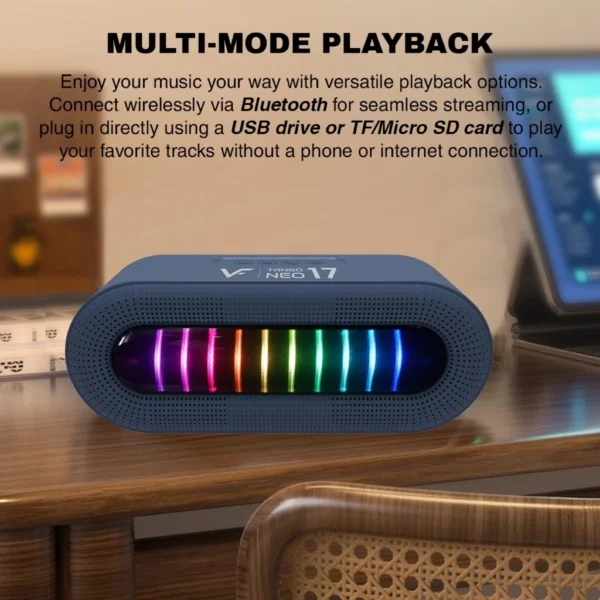 Vinnfier Tango Neo 17 Portable Bluetooth Speaker with RGB Lights