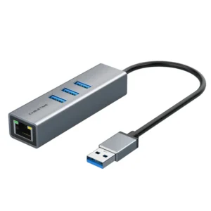CABLETIME USB 3.0 Gigabit Ethernet Adapter with 3-Port USB Hub
