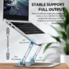 XMSJ Adjustable Carbon Steel Laptop Stand up to 17"