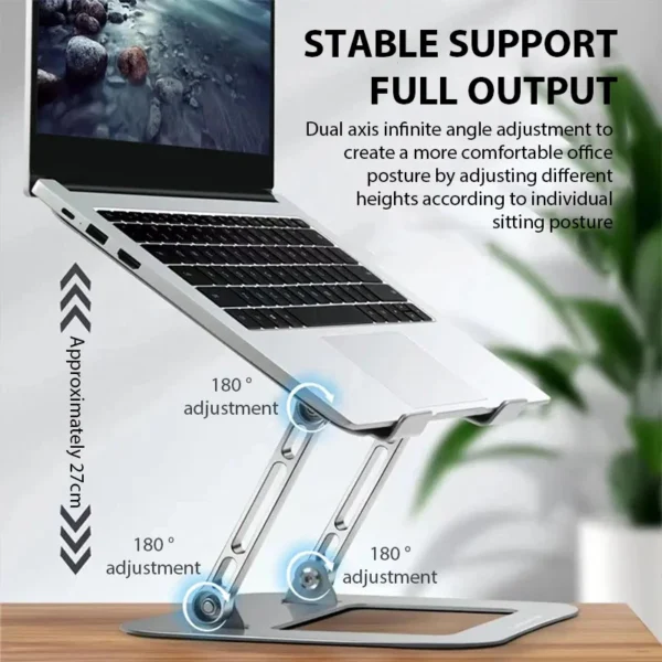 XMSJ Adjustable Carbon Steel Laptop Stand up to 17"