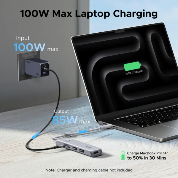 S2c87d55e55d24820b26ff78ce3d6ae69B.webp UGREEN 5-in-1 USB-C Hub with 4K HDMI & 100W PD