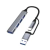 S8a3be4a53d454e3f9cccde149b696713I.webp USB-C 4-in-1 Hub with USB 3.0 & USB 2.0 Ports