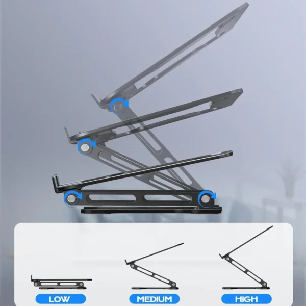 Adjustable Aluminum Laptop & Tablet Stand up to 17"