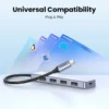 Sa71ef40ff98b4c5a92c87b2cdc27de91Y.webp UGREEN 4-Port USB-C to USB 3.0 Hub
