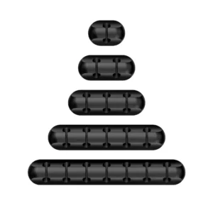 Silicone USB Cable Organizer & Cable Clips Set