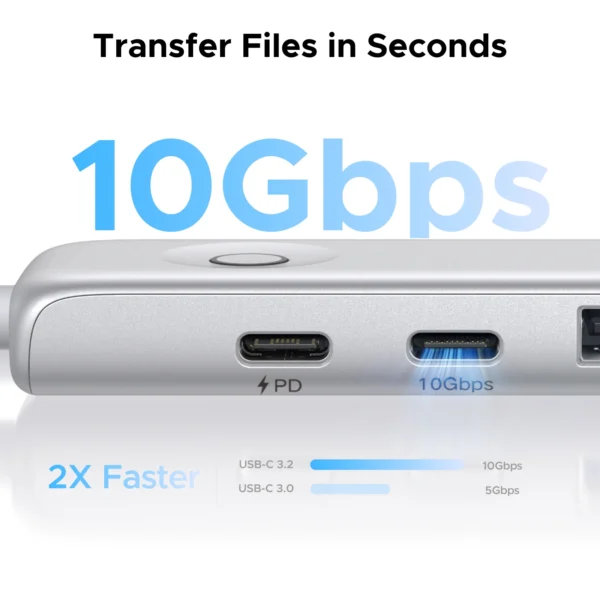 Sdb3b27c767d24b4680b7515fa812de1ak.webp UGREEN 5-in-1 USB-C Hub with 4K HDMI & 100W PD