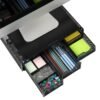 Mind Reader Ventilated Monitor & Laptop Stand with Storage